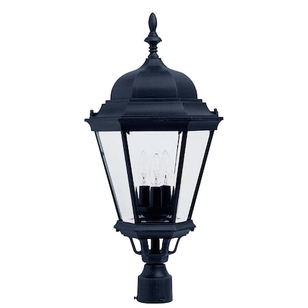 Maxim Westlake 3-Light 13" Wide Black Outdoor Pole/Post Mount 1007BK